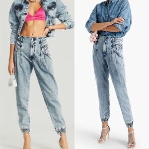 NWT Retrofete Miriam Acid Wash Jogger Pant Jeans Size 29
